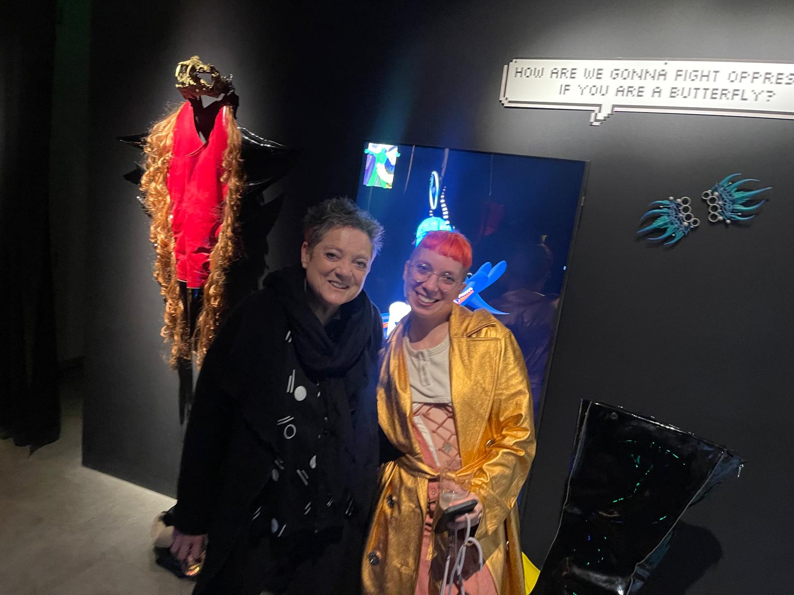 Antigoni and Beth at Telematic