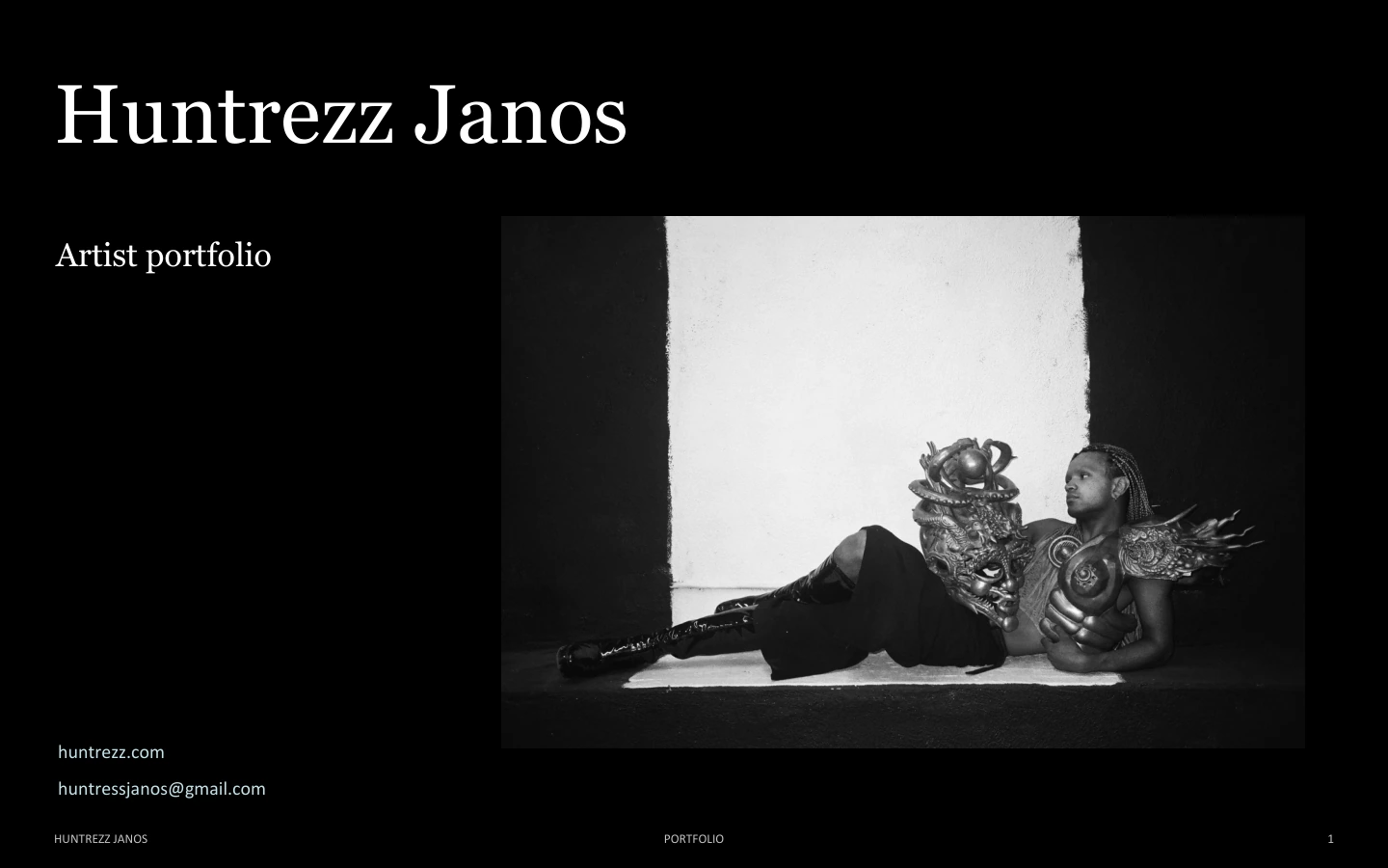 Huntrezz Janos artist portfolio, cover